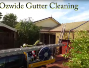 Drone view Gutter Cleaning