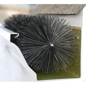 The type of gutter guard that we use, we call it the "hedgehog".